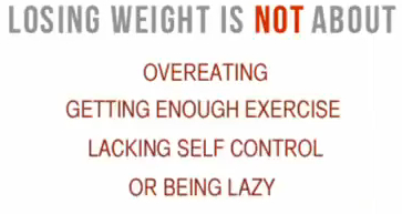 Losing weight is not about...