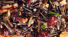 wild rice and cranberries