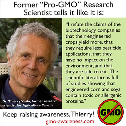 Former -PRO GMO- Research Scientist tells it like it is